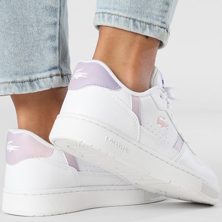 Lacoste - Baskets Femme T-Clip Set 225 White Light Pink