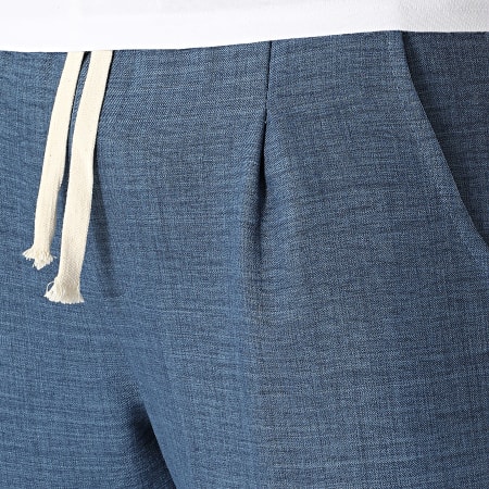 LBO - Lote de 2 pantalones 2297 Negro Azul Marino Efecto Lino