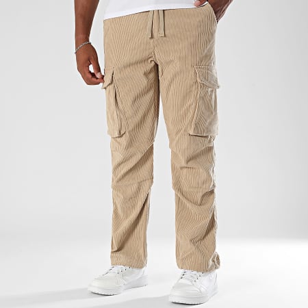 MTX - 010 Pantalones cargo de pana beige