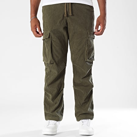 MTX - Pantalon Cargo Velour Côtelé 010 Vert Kaki
