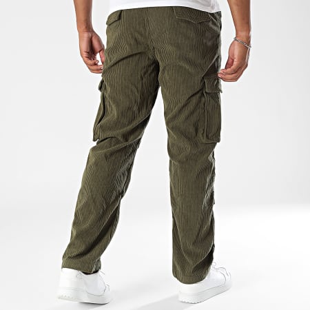 MTX - Pantalon Cargo Velour Côtelé 010 Vert Kaki