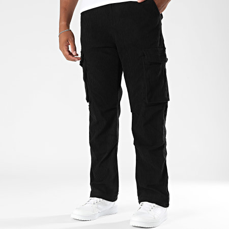 MTX - Pantalon Cargo Velour Côtelé 010 Noir