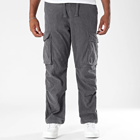 MTX - 010 Pantalones cargo de pana gris marengo