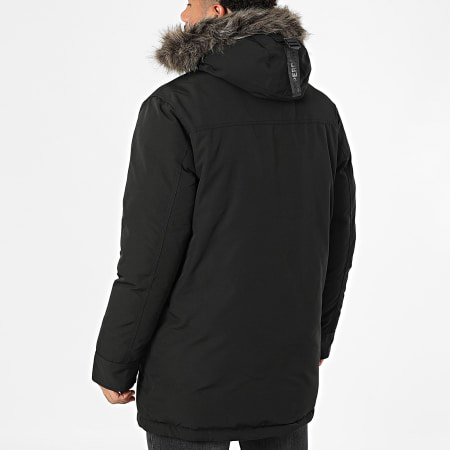 Superdry - Everest M5011929A Zwart Bont Hooded Parka