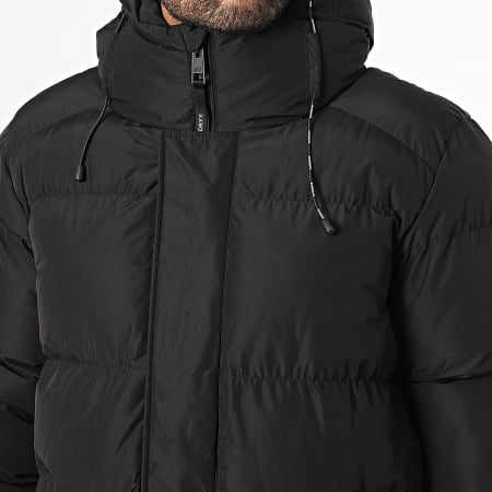 Superdry - Doudoune Capuche Zippée Longue M5011917A Noir