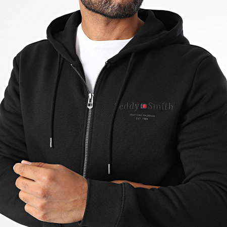 Teddy Smith - Giclass Jim Hooded Zip Sweat 10917009D Black