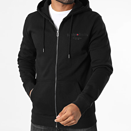 Teddy Smith - Giclass Jim Hooded Zip Sweat 10917009D Black
