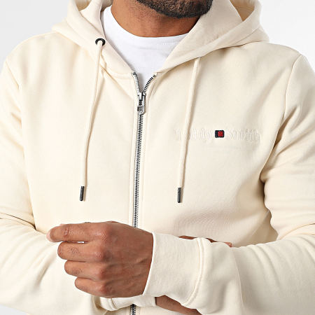Teddy Smith - Sweat Zippé Capuche Giclass Jim 10917009D Beige
