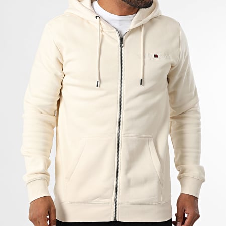 Teddy Smith - Sweat Zippé Capuche Giclass Jim 10917009D Beige