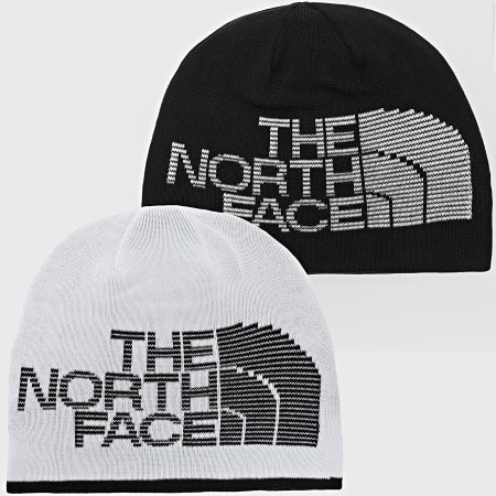 The North Face - Bonnet Réversible Highline A7WLA Noir Blanc