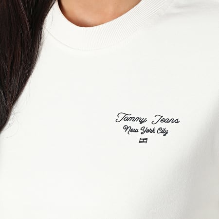 Tommy Jeans - Sweat Crewneck Femme Essential Logo 1960 Beige Clair