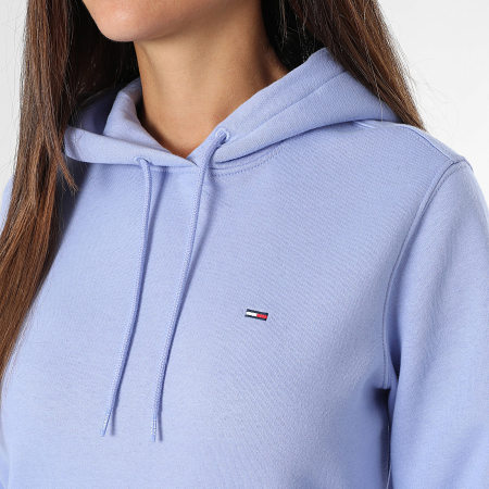 Tommy Jeans - Sweat Capuche Regular Femme Flag 9958 Bleu Clair