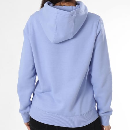 Tommy Jeans - Sweat Capuche Regular Femme Flag 9958 Bleu Clair