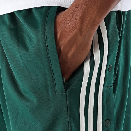 Adidas Originals - Pantalon Jogging A Bandes Adibreak KD6659 Vert Foncé Blanc