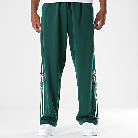 Adidas Originals - Pantalon Jogging A Bandes Adibreak KD6659 Vert Foncé Blanc