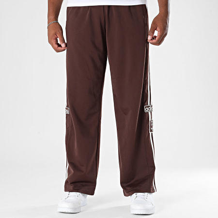 Adidas Originals - Pantalon Jogging A Bandes Adibreak KD6658 Marron Blanc