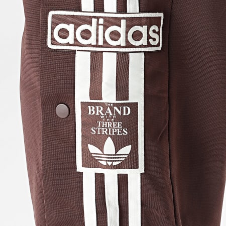 Adidas Originals - Pantalon Jogging A Bandes Adibreak KD6658 Marron Blanc