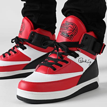Ewing Athletics - Baskets Montantes 33 Orion Strap 1RBE003 Red White Black