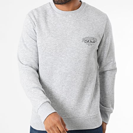 Jack And Jones - Lot De 2 Sweats Crewneck Makoto Gris Chiné Bleu Marine