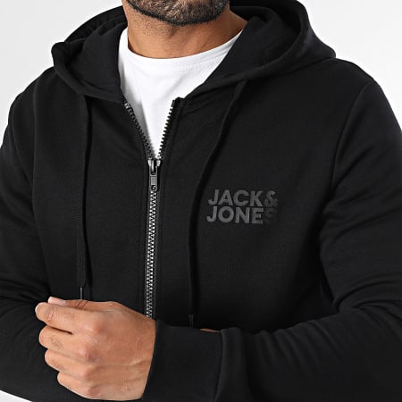 Sweat Polaire Jack & Jones Homme - Noir - Zip 1/2 - Taille S - Occasion