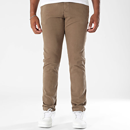 MTX - 233 Slim Pantalones Chinos Beige Oscuro