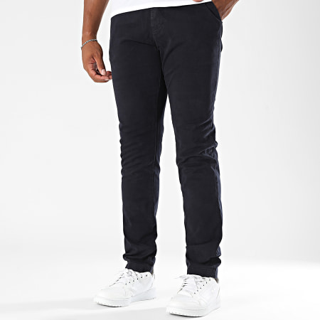 MTX - Pantalon Chino Slim 233 Bleu Marine Foncé