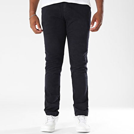MTX - Pantalon Chino Slim 233 Bleu Marine Foncé