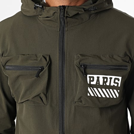 MTX - Khaki Green 538 Hooded Zip Jacket and Cargo Pants Set - Ryses
