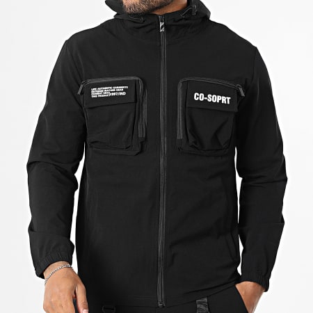 MTX - Ensemble Veste Capuche Zippée Et Pantalon Cargo 551 Noir