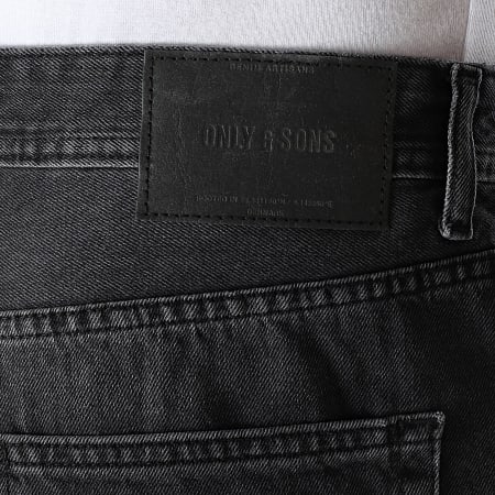 Only And Sons - Jean Loose Fit Fade Noir