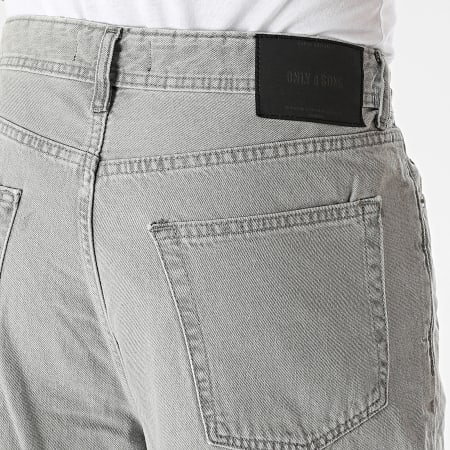 Only And Sons - Jean Loose Fit Fade Gris