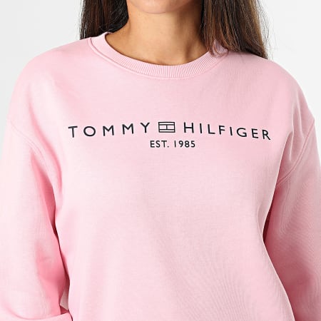 Tommy Hilfiger - Sweat Crewneck Femme Reg Corp Logo 9791 Rose