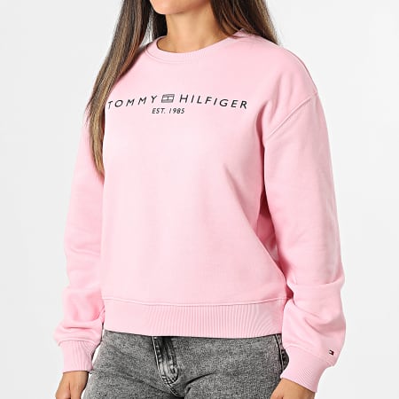 Tommy Hilfiger - Sweat Crewneck Femme Reg Corp Logo 9791 Rose