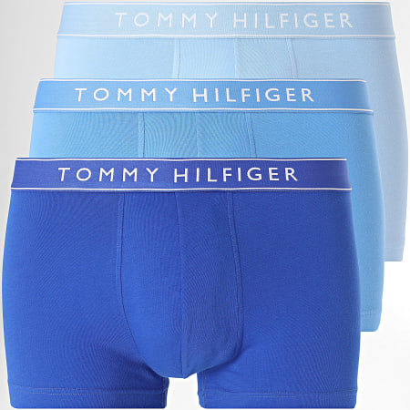 Tommy Hilfiger - Lot De 3 Boxers Everyday Essentials 3520 Bleu Roi Bleu Clair