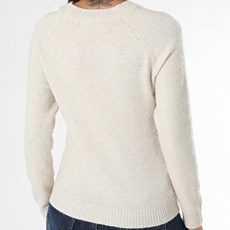 Vero Moda - Pull Femme Doffy Beige Clair Chiné