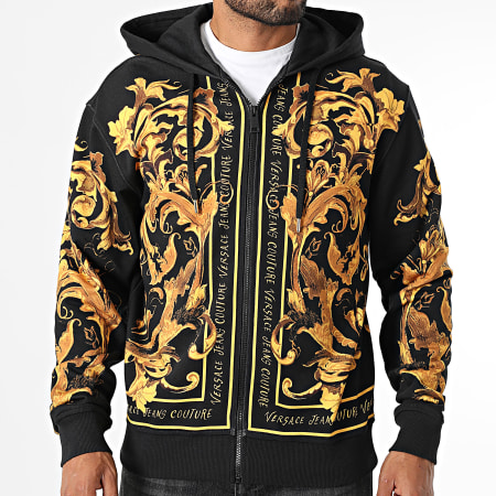 Versace Jeans Couture - Zipped Hoodie 79GAI3ZB-FS207 Black