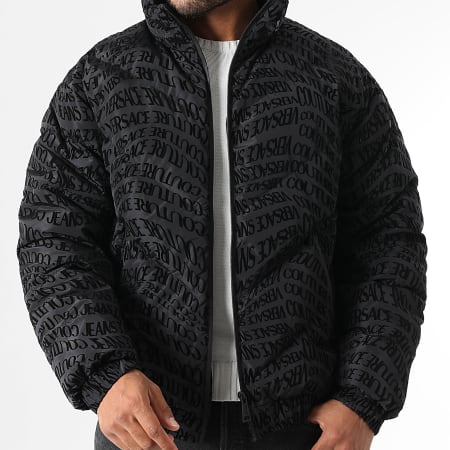 Hooded Zipped Down Jacket 79GAUD04-CQ21D Black