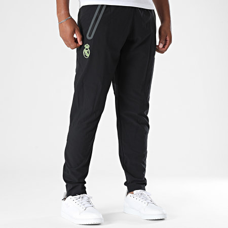 Adidas Sportswear - Pantalon Jogging Regular Fit Real Madrid JV5323 Noir Vert Fluo