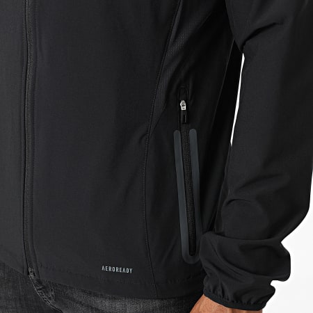 Adidas Sportswear - Veste Capuche Zippée Technique Real Madrid JV5324 Noir