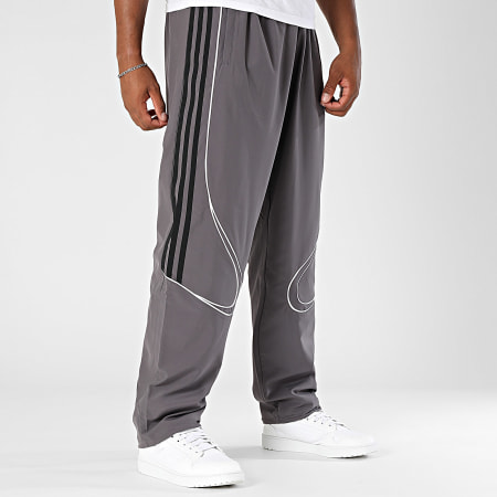 Adidas Sportswear - Pantalon Jogging A Bandes Teamgeist JW5870 Gris Anthracite