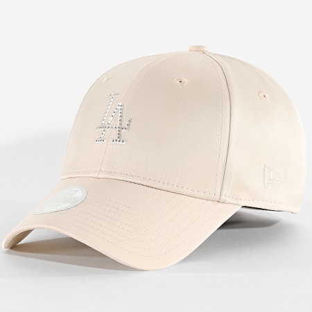New Era - Gorra de raso para mujer de Los Angeles Dodgers 60691311 Beige