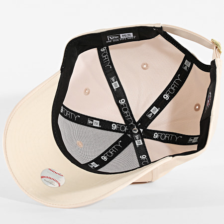 New Era - Gorra de raso para mujer de Los Angeles Dodgers 60691311 Beige