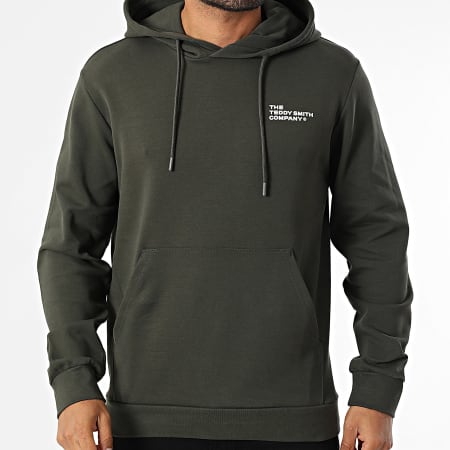 Teddy Smith - Sweat Capuche Company 10817923D Vert Kaki Foncé
