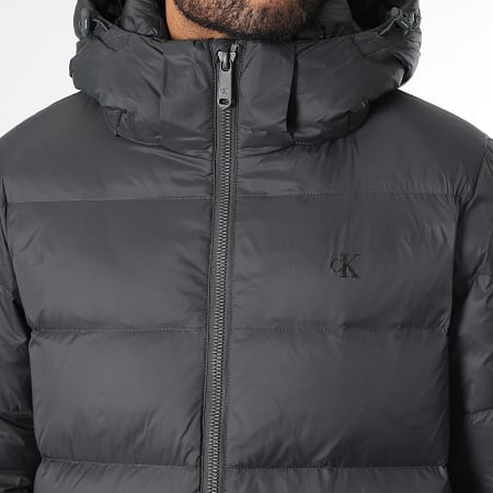 Calvin Klein - Doudoune Capuche RC518 Gris Anthracite