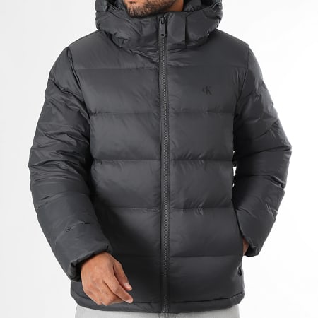 Calvin Klein - Doudoune Capuche RC518 Gris Anthracite