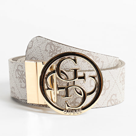 Guess - Cinturón reversible para mujer BW9166 Taupe White