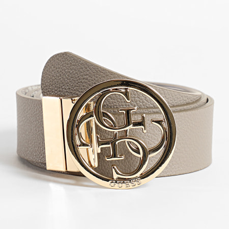 Guess - Cinturón reversible para mujer BW9166 Taupe White