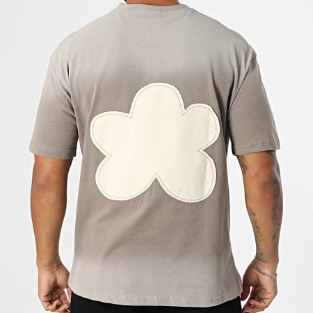 Classic Series - Tee Shirt Oversize Large 131 Blanc Gris Dégradé Taupe Gris