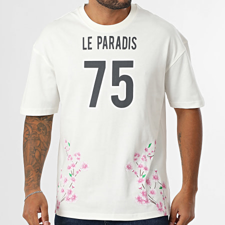 Classic Series - Tee Shirt Oversize Large 571 Beige Clair Floral