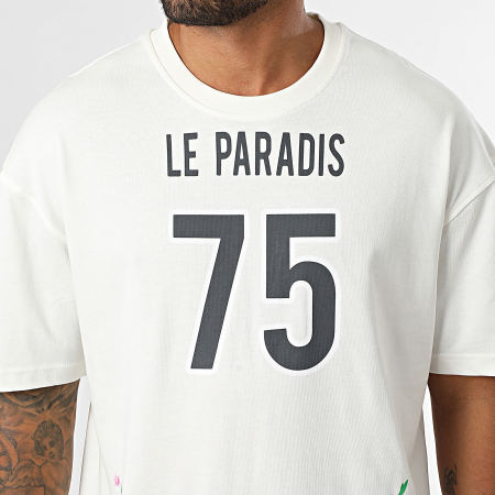 Classic Series - Tee Shirt Oversize Large 571 Beige Clair Floral